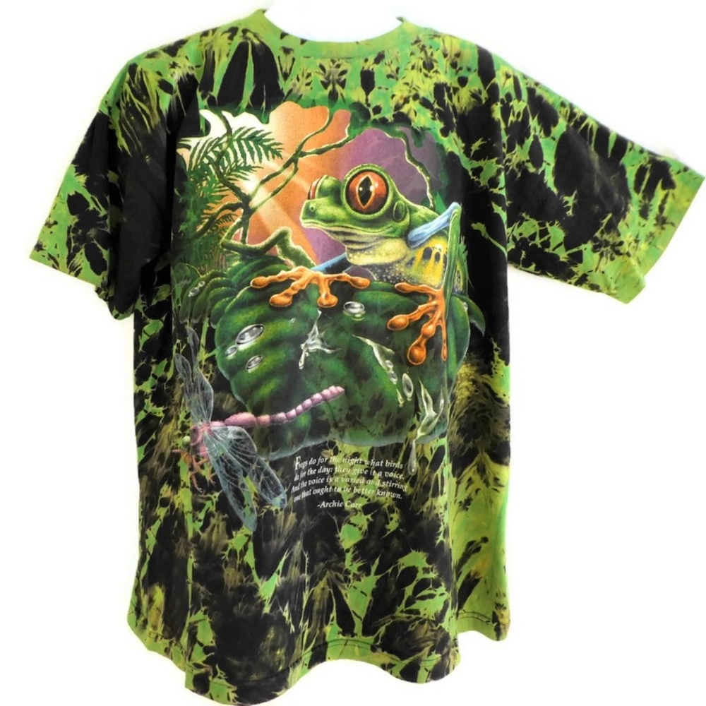 Wild Wear Tee T Shirt USA Archie Carr L Frogs - Picture 2 of 7